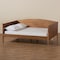 Baxton Studio Veles Mid-Century Modern Ash Walnut Finished Wood Full Size Daybed 183-11174-Zoro - alternate 8